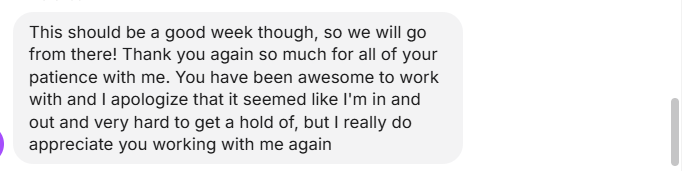 Client Review - Instagram