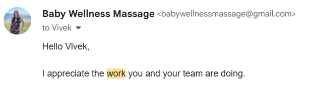 Client Review - Email