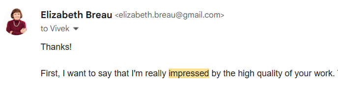 Client Review - SMS