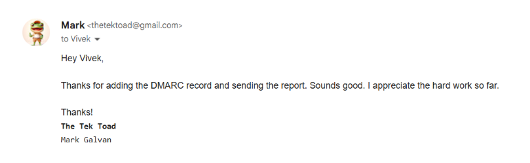 Client Review - Google