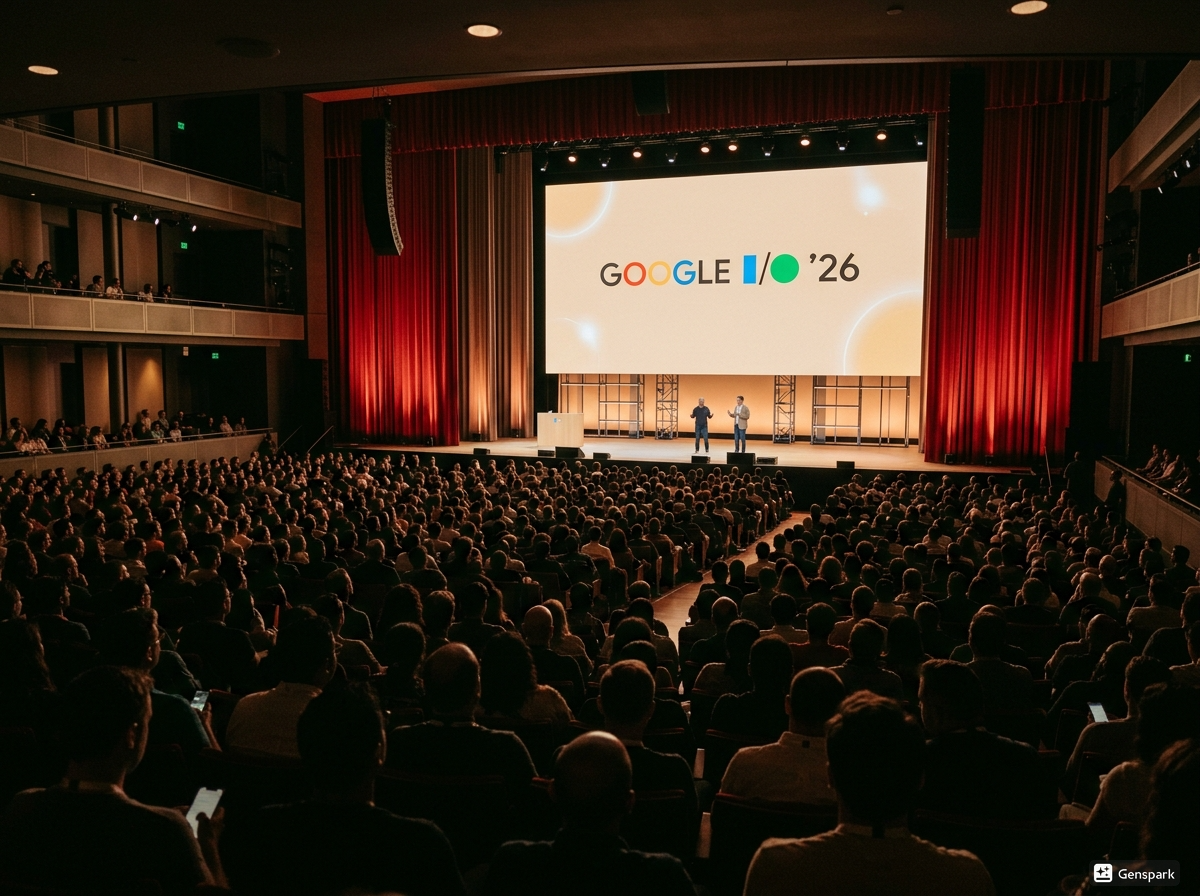 Google I/O 2026 keynote auditorium